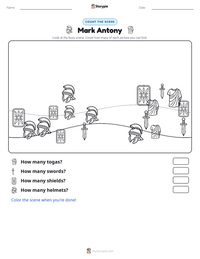 Mark Antony printable worksheet preview
