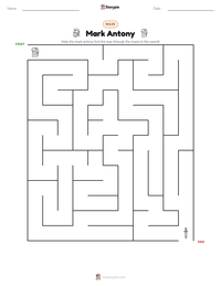 Mark Antony printable worksheet preview