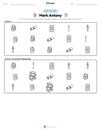 Mark Antony printable worksheet preview