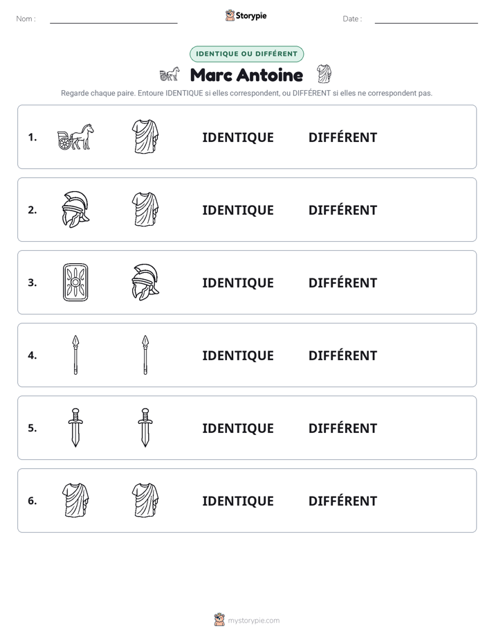 Identique ou Différent