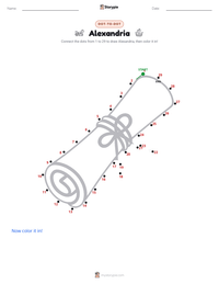 Alexandria printable worksheet preview