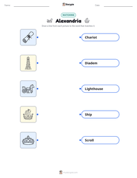 Alexandria printable worksheet for kids