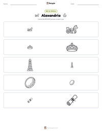 Alexandria printable worksheet preview