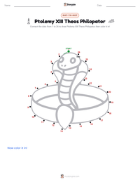 Ptolemy XIII Theos Philopator printable worksheet preview