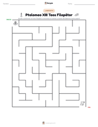 Vista previa de la hoja de trabajo imprimible de Ptolomeo XIII Teos Filopátor