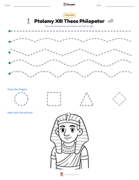 Ptolemy XIII Theos Philopator printable worksheet preview