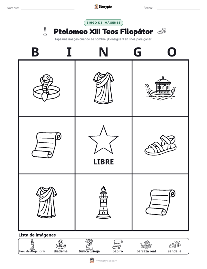 Bingo de Imágenes