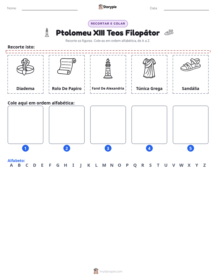 Recortar & Colar Alfabeto