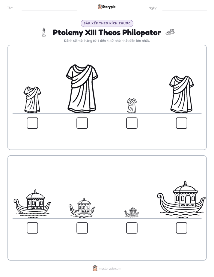 Thứ Tự Kích Thước