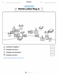 Aperçu de la feuille de travail imprimable Martin Luther King Jr.