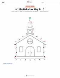 Podgląd drukowalnego arkusza ćwiczeń Martin Luther King Jr.