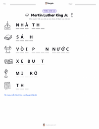 Xem trước tài liệu in sẵn Martin Luther King Jr.