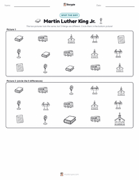 Martin Luther King Jr. printable worksheet preview