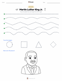 Martin Luther King Jr. printable worksheet preview