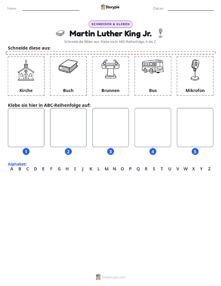 Schneiden & Einfügen Alphabet