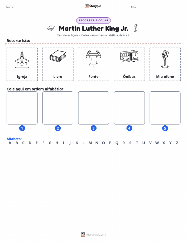 Recortar & Colar Alfabeto