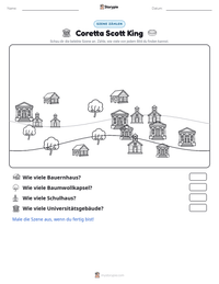 Coretta Scott King druckbare Arbeitsblatt Vorschau