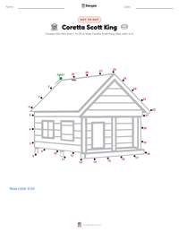 Coretta Scott King printable worksheet preview