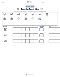Coretta Scott King printable worksheet preview