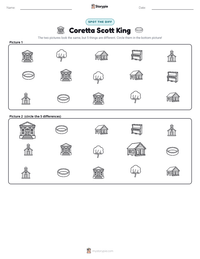 Coretta Scott King printable worksheet preview