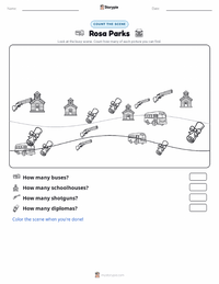 Rosa Parks printable worksheet preview