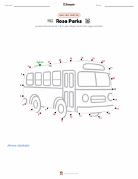 Vista previa de la hoja de trabajo imprimible de Rosa Parks