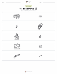 Rosa Parks printable worksheet preview