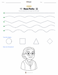 Rosa Parks printable worksheet preview