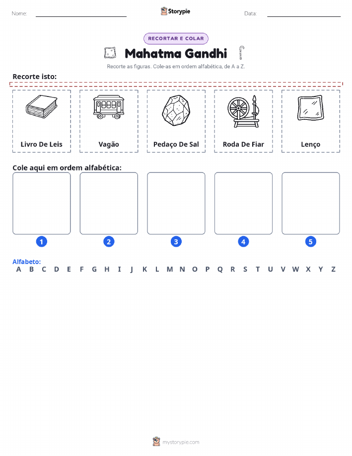 Recortar & Colar Alfabeto
