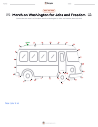 March on Washington for Jobs and Freedom printable worksheet preview