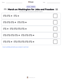 March on Washington for Jobs and Freedom printable worksheet preview