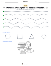 March on Washington for Jobs and Freedom printable worksheet preview