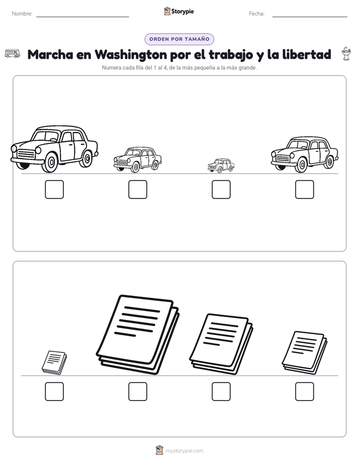 Orden de Tamaños
