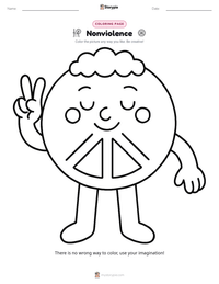 Nonviolence printable worksheet preview