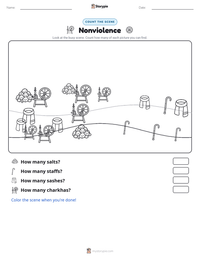 Nonviolence printable worksheet preview