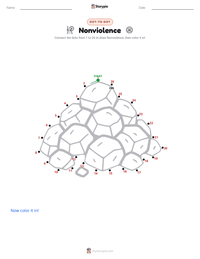 Nonviolence printable worksheet preview