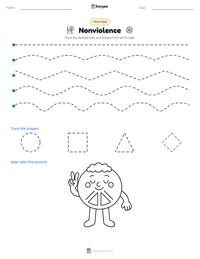 Nonviolence printable worksheet preview
