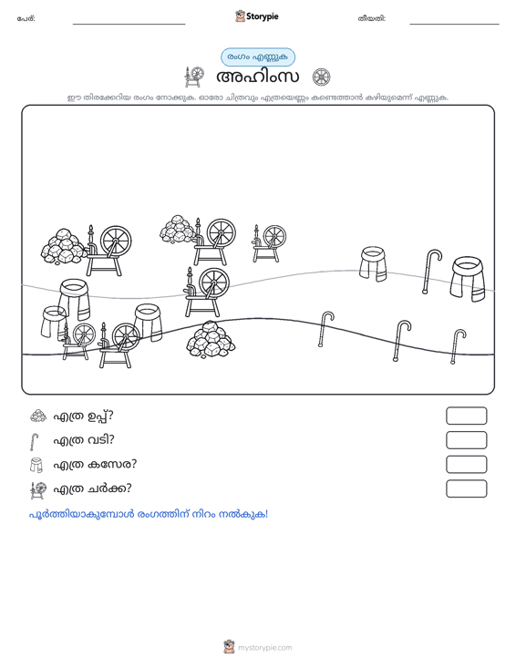 എണ്ണുന്ന ദൃശ്യങ്ങൾ