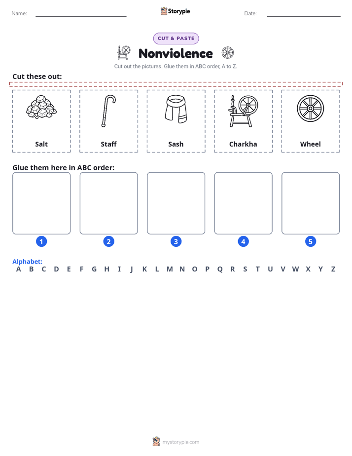 Cut & Paste Alphabet
