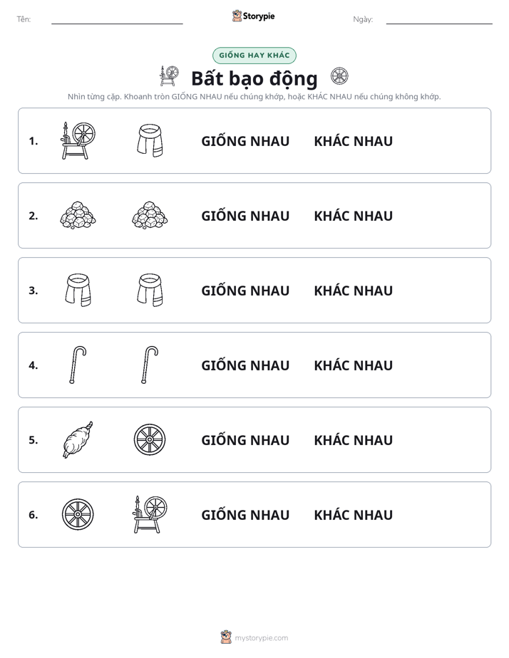 Giống Hay Khác