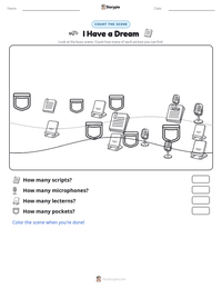 I Have a Dream printable worksheet preview
