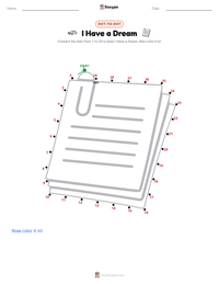 I Have a Dream printable worksheet preview