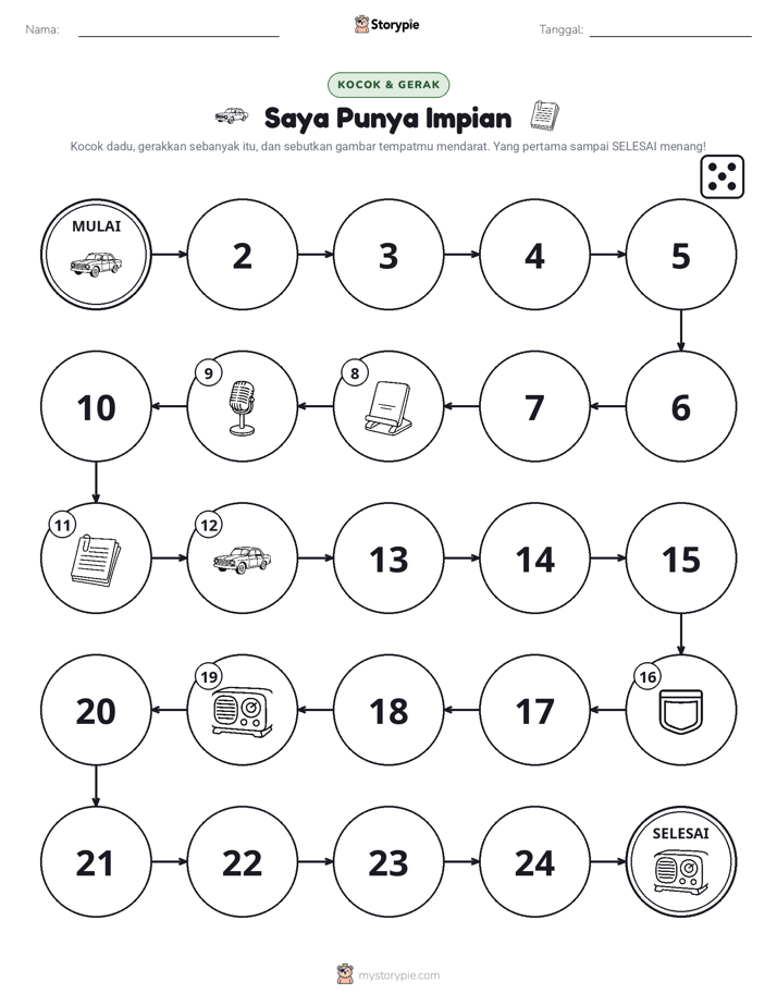 Permainan Gulung & Pindah