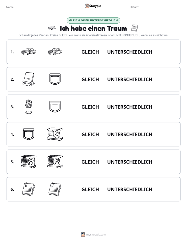 Gleich oder Anders
