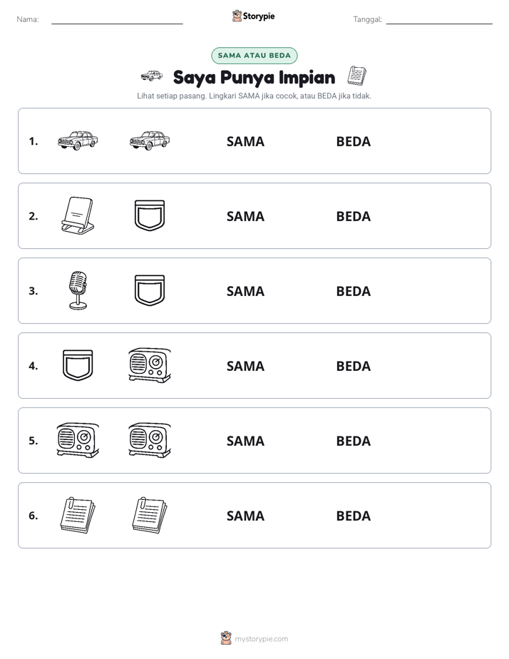 Sama atau Berbeda