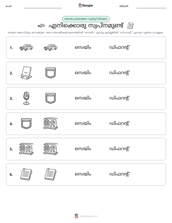 ഒന്നോ വ്യത്യാസമോ