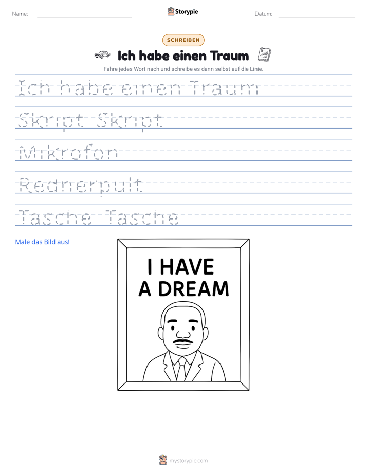 Schreibübung