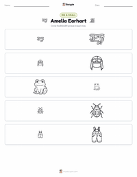 Amelia Earhart printable worksheet preview