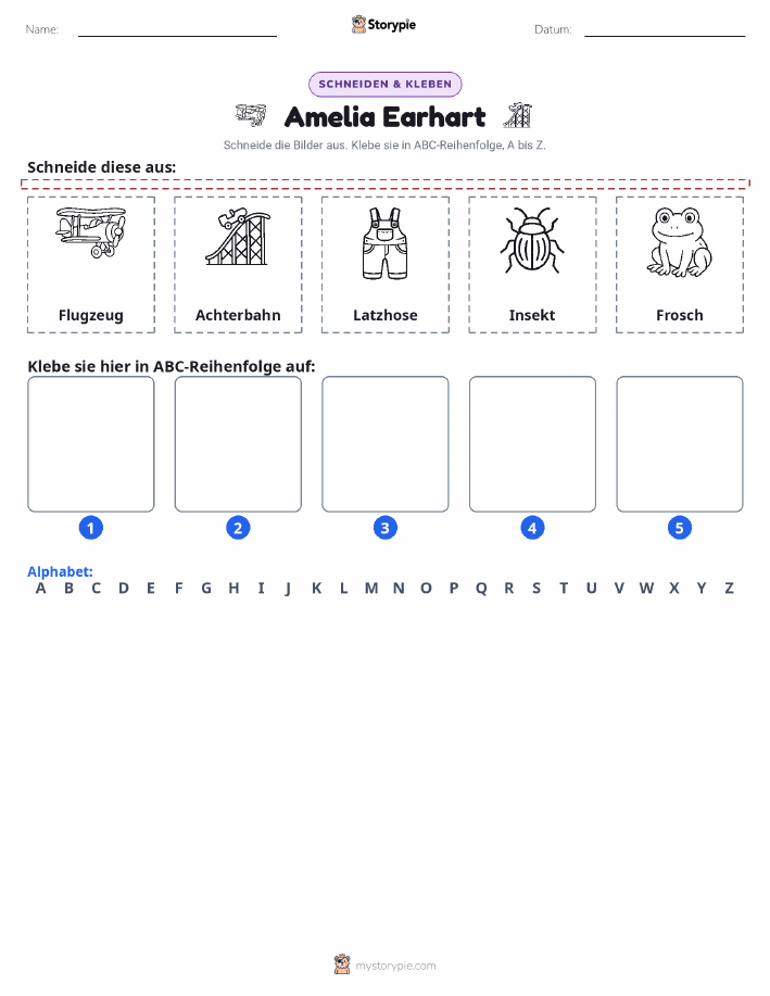 Schneiden & Einfügen Alphabet