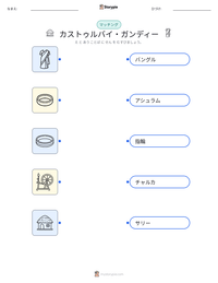 カストゥルバイ・ガンディー の印刷可能ワークシートプレビュー